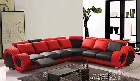 15 Collection of Black and Red Sofas