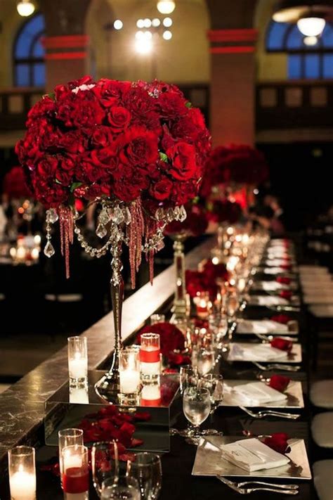 Blog San Diego Black red wedding, Red wedding, Wedding decorations