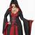 red and black witch costume