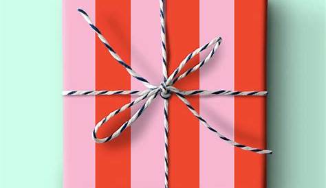 Pink and Red Outlined Squares Wrapping Paper | Red wrapping paper, Red