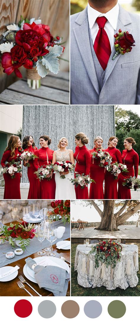 Pin by Nikki Bachner on Lovies/Weddings...someday Red silver wedding