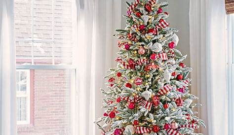Red And White Christmas Tree Decorations Ideas Our The Sunny Side Up