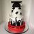 red and white graduation cake ideas