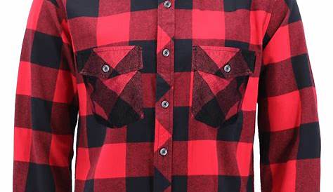 Red And White Plaid Shirt Mens Dodoing DODOING Comfortable Long Sleeve