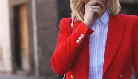 Red Blazer Outfit Spring My Everyday Style A ! Orange