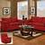red couches living room