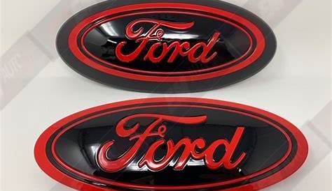 Red Ford Emblem F150