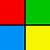 red green blue yellow square logo name