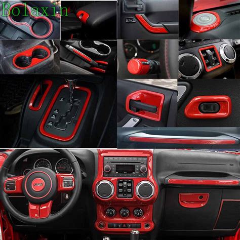 Fits for Ford Mustang car styling Red interior car accessories chrome
