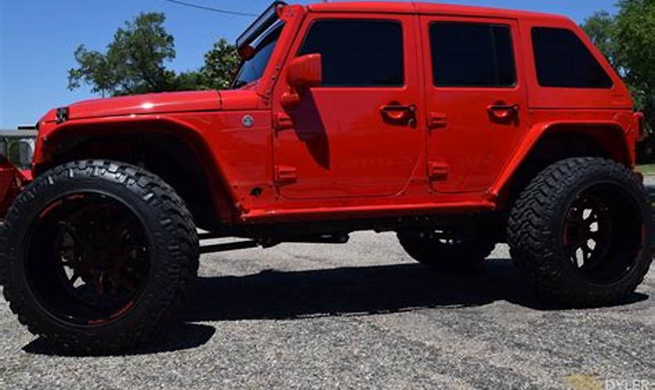 red jeep wrangler for sale