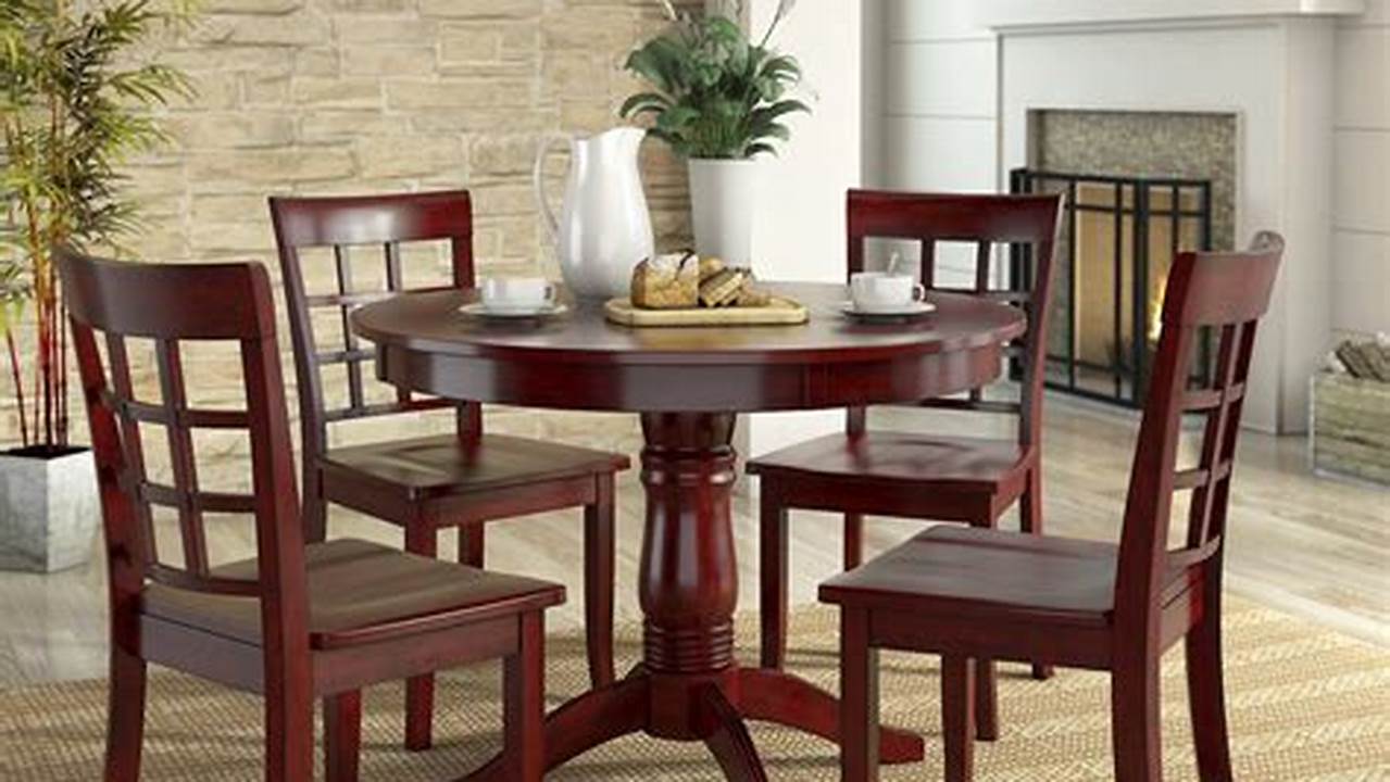 Styling Your Kitchen with a Red Kitchen Table and Chairs Set: A Guide to Creating a Stunning and Inviting Dining Space