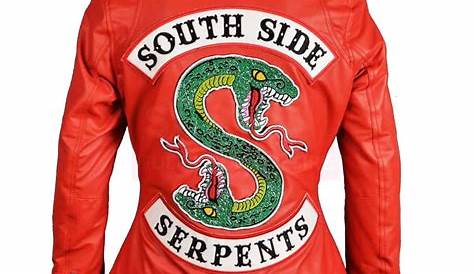 Women's Red Southside Serpents Leather Jacket IBI Leather
