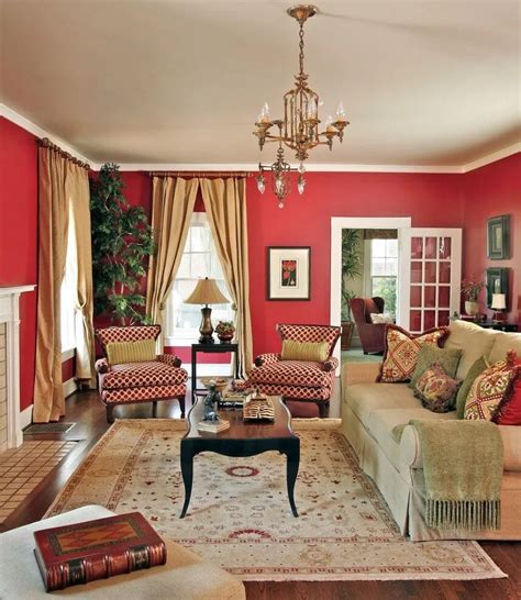 25+ Red Living Room Designs, Decorating Ideas Design Trends Premium