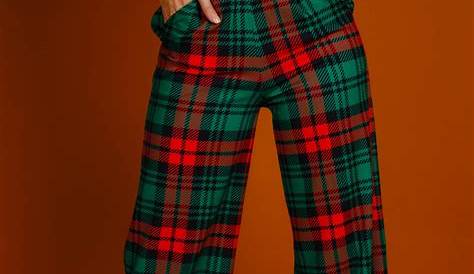 Red Plaid Pant Suit Womens Mens Leisure Unisex Halloween Or