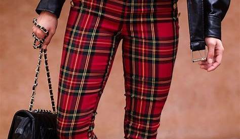 Red Plaid Pants Outfit Ideas Old Navy Stevie Ponte Review
