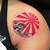 red rising sun tattoo meaning