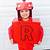 red robot letterland costume