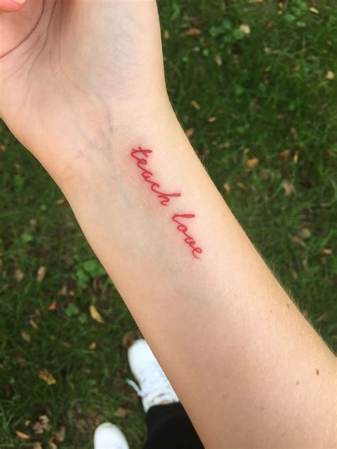 Badass Red Lettering Tattoos Ideas in 2020 (With images) Red tattoos