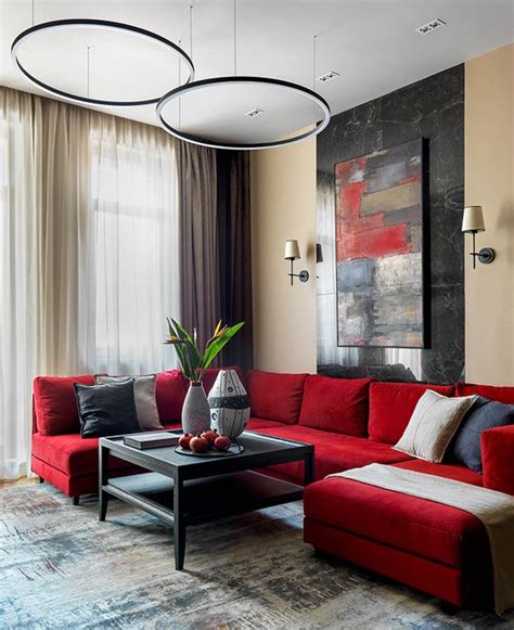 30 Ways To Incorporate A Red Sofa Into Your Interior DigsDigs