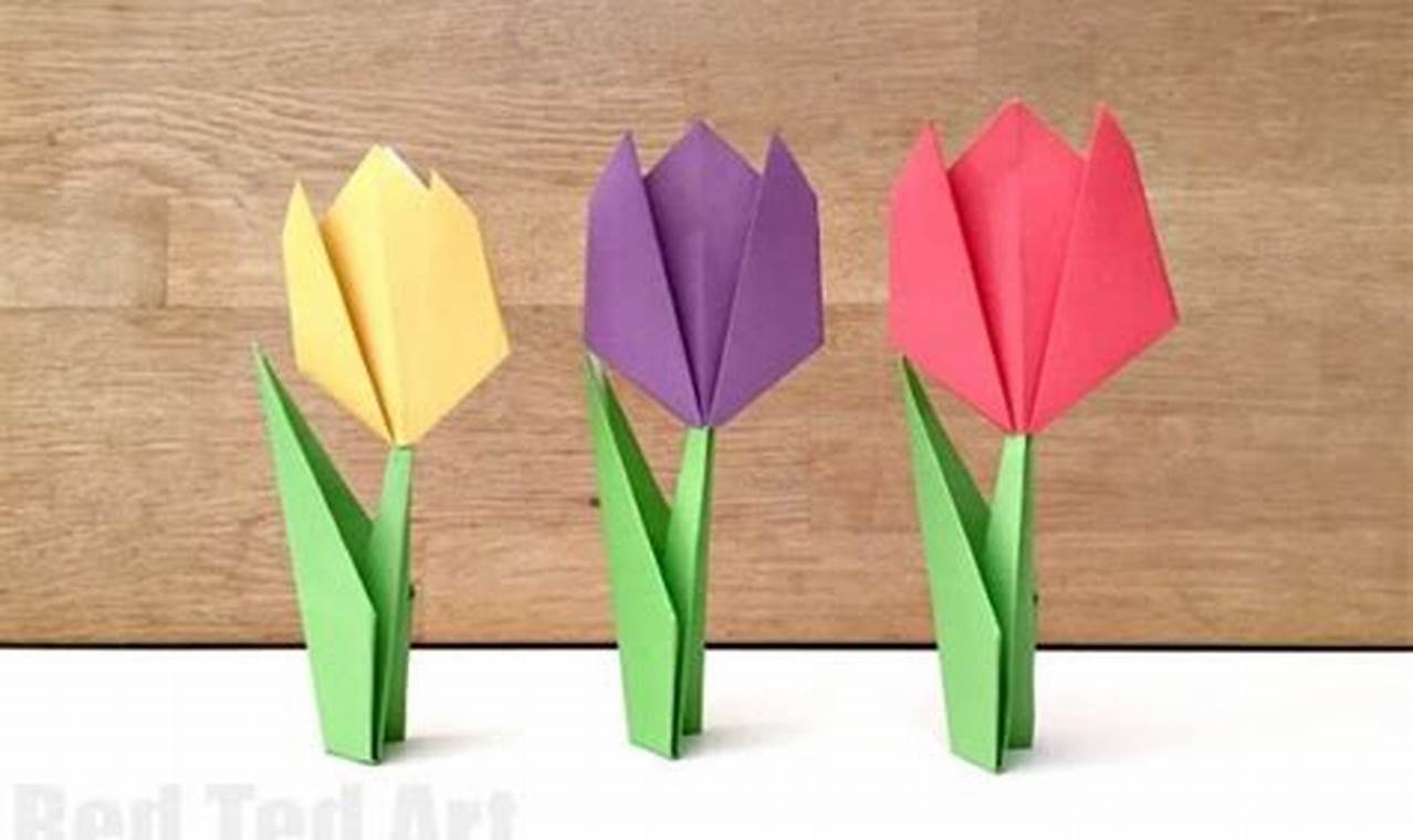 Red Ted Art Origami Flower: A Step-by-Step Guide to Make Your Own Beautiful Origami Blooms