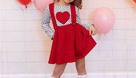 Red Valentines Dress Baby Outfit