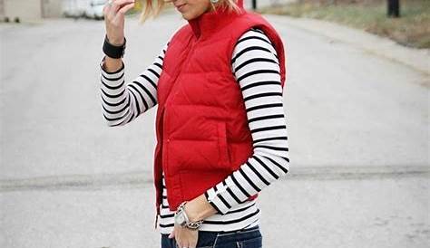 Red Vest Outfit Spring Quilted Solid ZipUp Appleseed's In 2022 s For