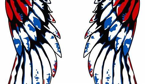 Angel Wings Blue Red Design Angel Wings Blue Red Design - Free