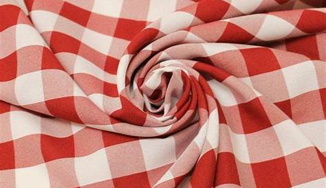 Red Gingham Checkered Design Cotton Tablecloth 72" Square - Walmart.com