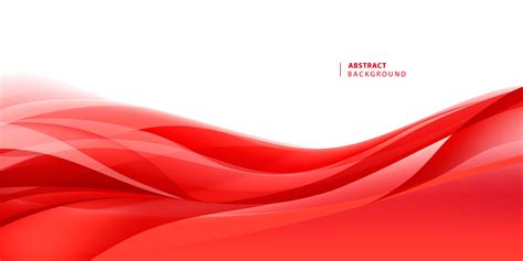 Red Abstract Curve Background