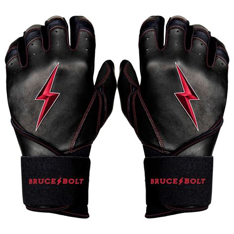 red and black batting gloves