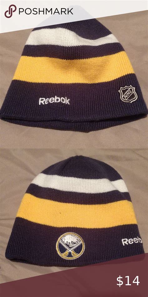 red and black buffalo sabres winter hat