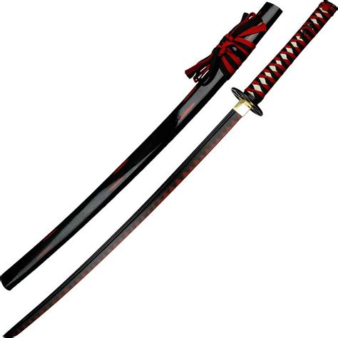 red and black katana