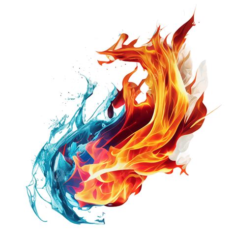 red and blue flames png