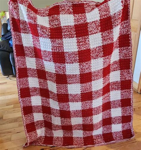 Red And Gingham Blanket