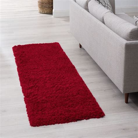 Red And Gray Runner Rug