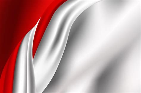 Red And White Background Flag