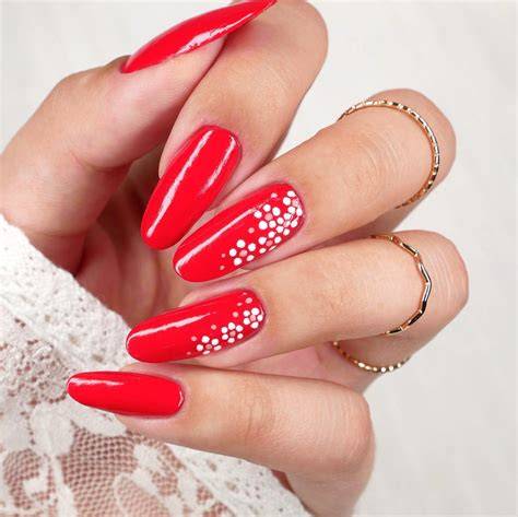 Most Beautiful and Attractive Red Christmas Nails 2019 Christmas
