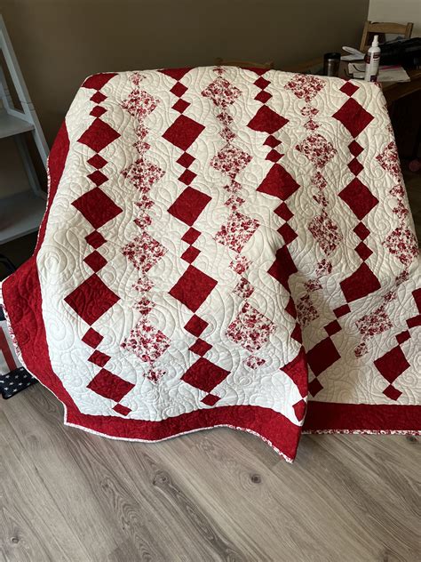 red and white quilt kits