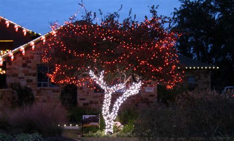 Red And White Tree Wrap Lights