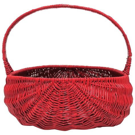 Red Basket Woven