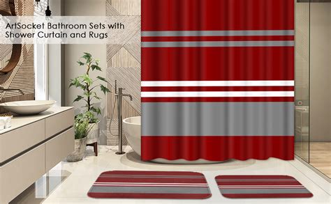 Red Bathroom Set Amazon
