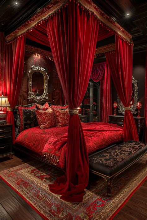 red bed canopy