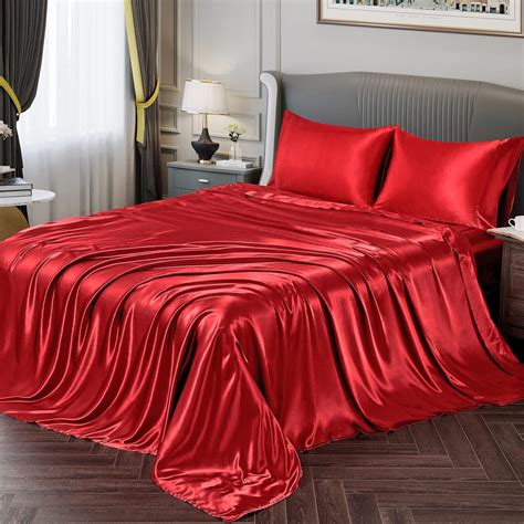 Red Bed Sheets Double