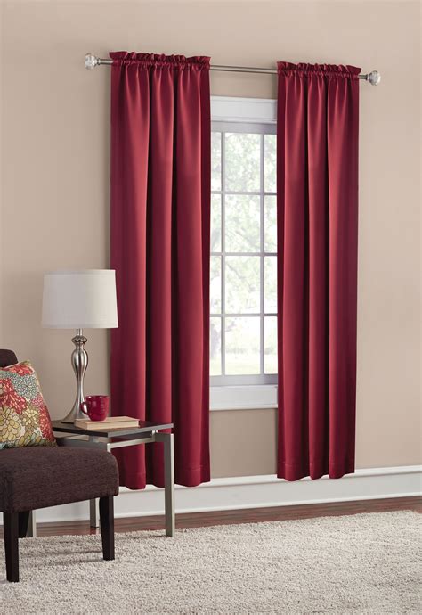 Red Bedroom Curtain Set