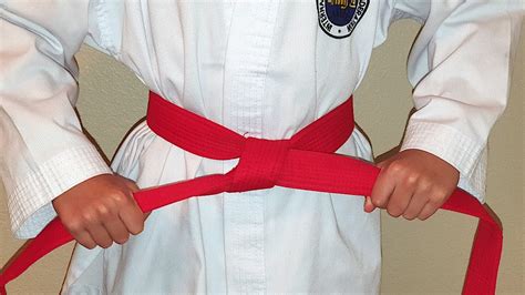 red belt form taekwondo