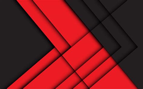 Red Black Geometric Background