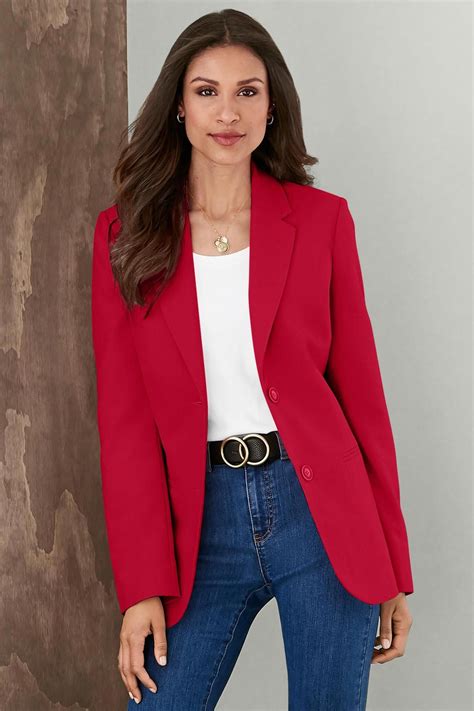 red blazer women for sale