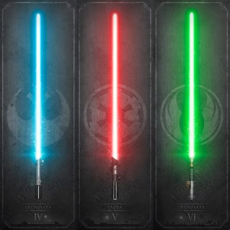 red blue and green lightsaber