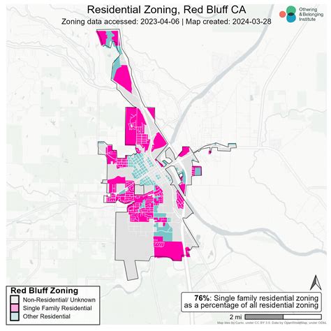 Red Bluff Zoning Map
