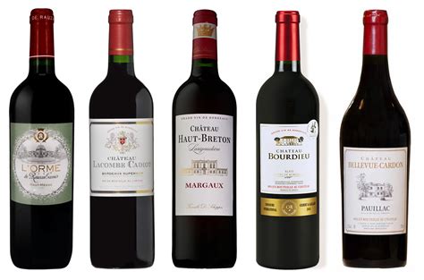 red bordeaux wine list